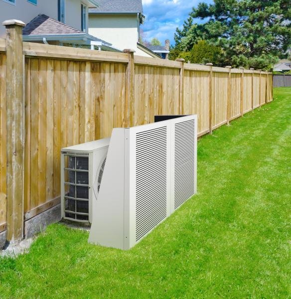 mur anti bruit pompe a chaleur installé par AFM énergie en Lausanne